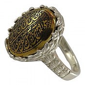 انگشتر نقره حدید صینی زنانه [رزق و روزی » و من یتق الله]